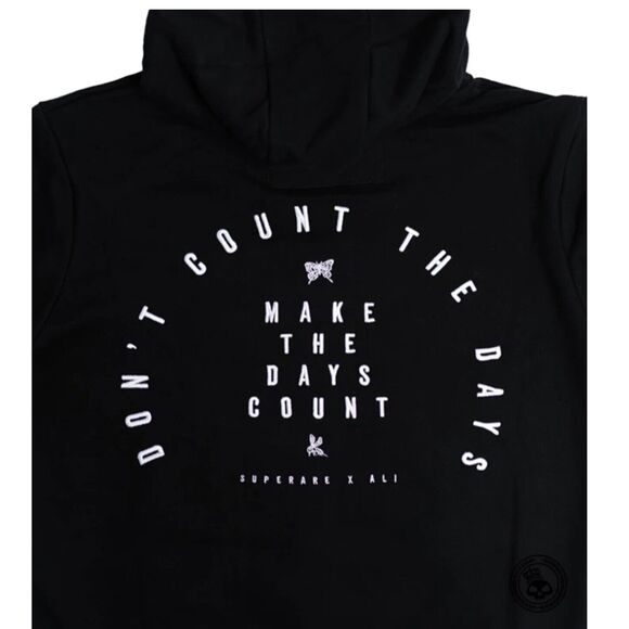 NWT 2XL Muhammad Ali x Superare Make The Days Count Hoodie DEAD STOCK - Picture 3 of 5